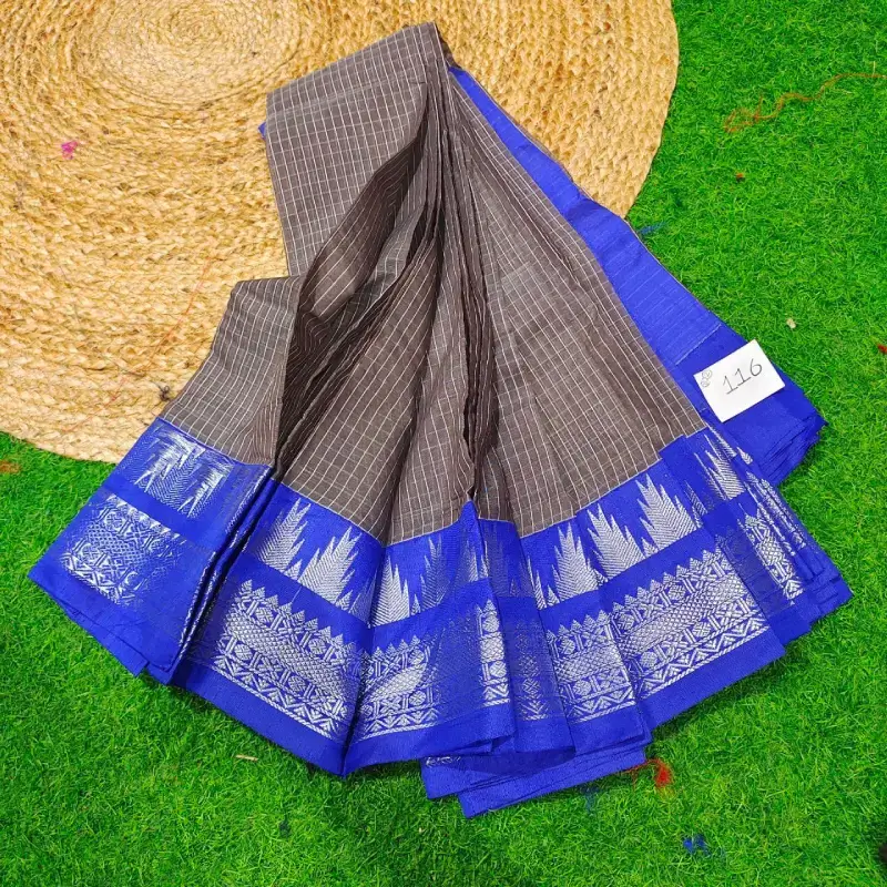 Premium Seiko Gadwal Cotton Sarees - ROYAL0116
