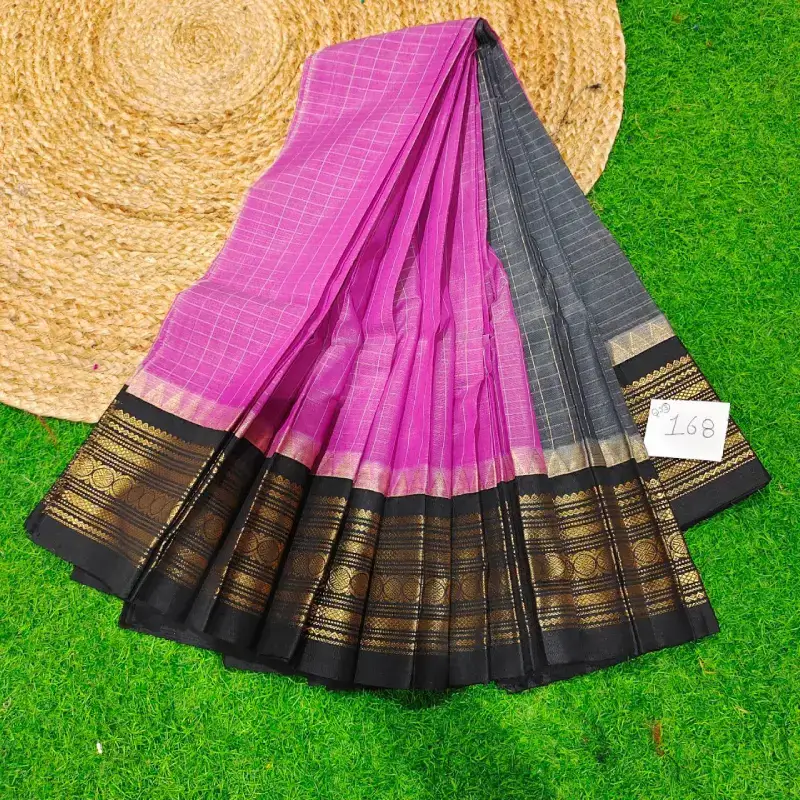 Premium Seiko Gadwal Cotton Sarees - ROYAL0168