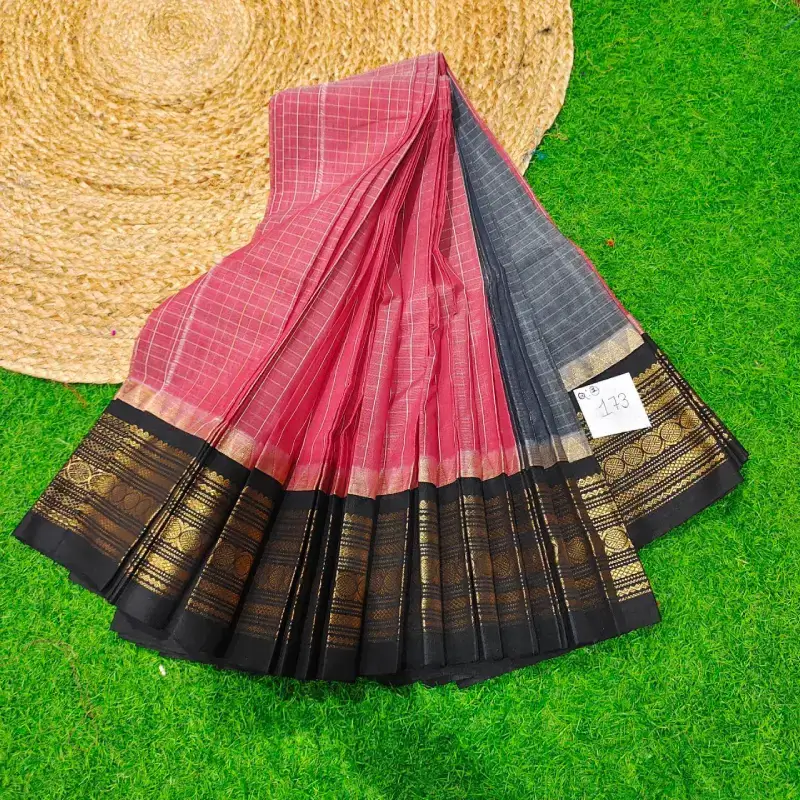 Premium Seiko Gadwal Cotton Sarees - ROYAL0173