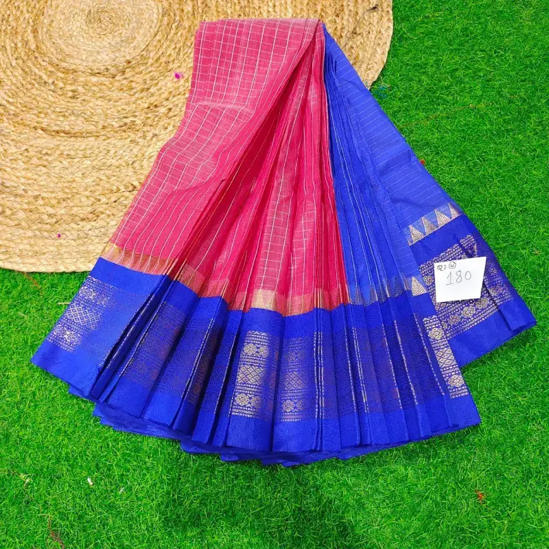 Premium Seiko Gadwal Cotton Sarees - ROYAL0180