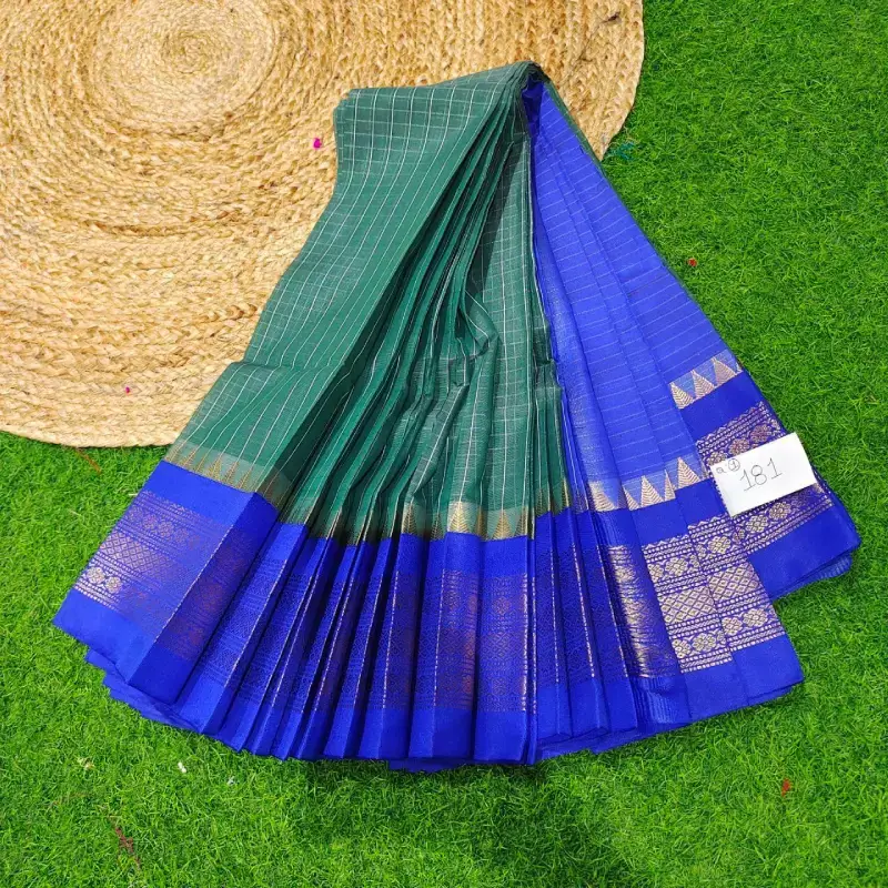 Premium Seiko Gadwal Cotton Sarees - ROYAL0181
