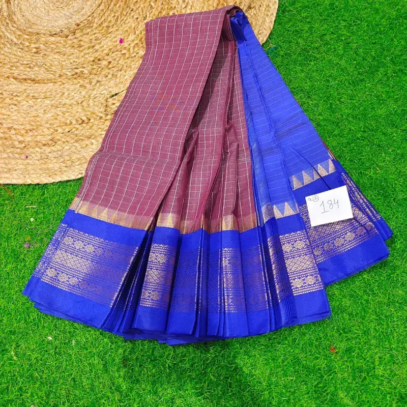 Premium Seiko Gadwal Cotton Sarees - ROYAL0184