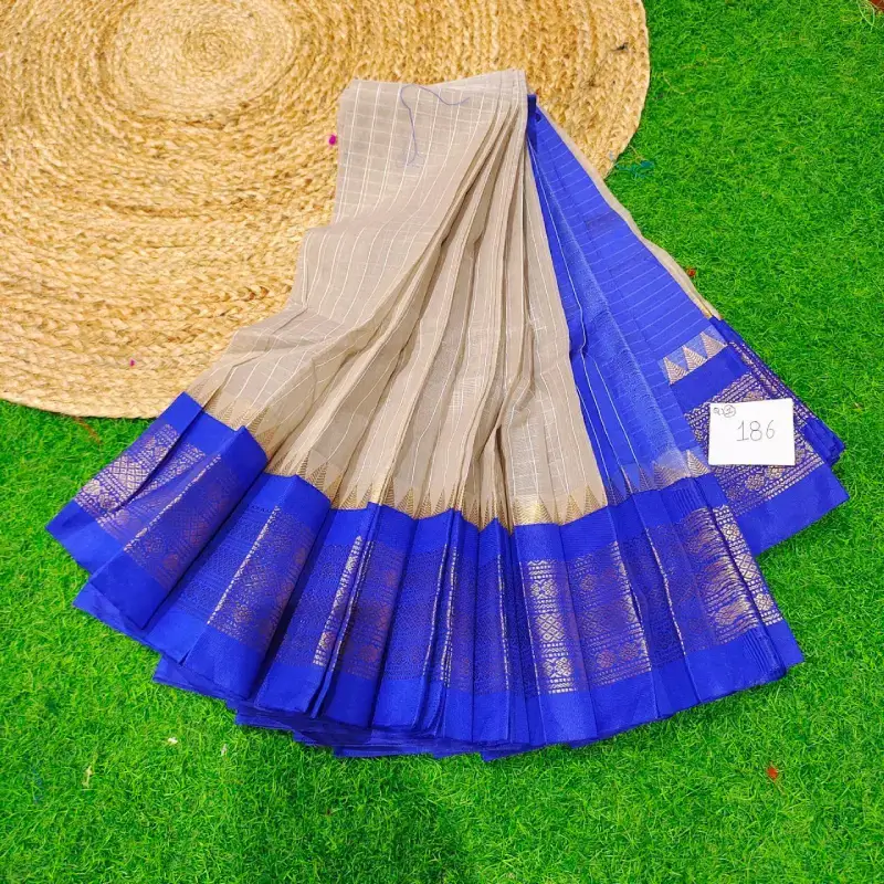 Premium Seiko Gadwal Cotton Sarees - ROYAL0186