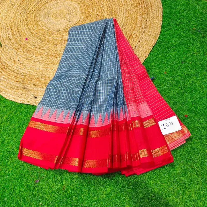 Premium Seiko Gadwal Cotton Sarees - ROYAL0153