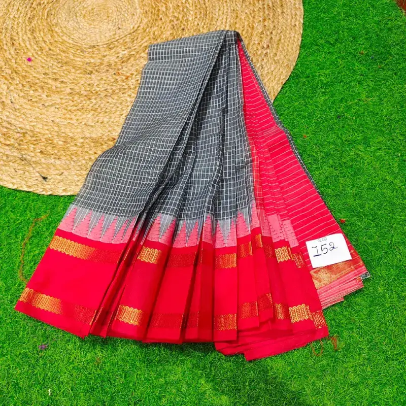Premium Seiko Gadwal Cotton Sarees - ROYAL0152