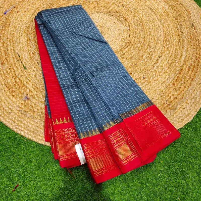 Premium Seiko Gadwal Cotton Sarees - ROYAL96
