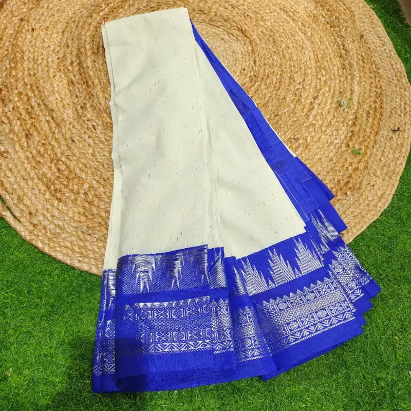 Premium Seiko Gadwal Cotton Sarees - ROYAL122