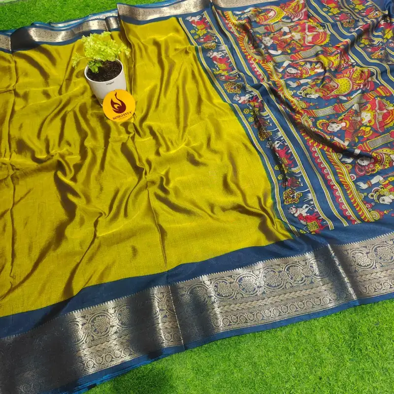 Premium Bandhini Silk Sarees  - SSPLN5