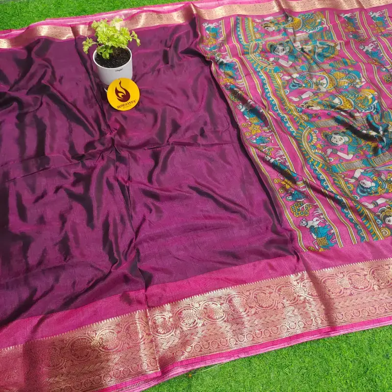 Premium Bandhini Silk Sarees  - SSPLN6