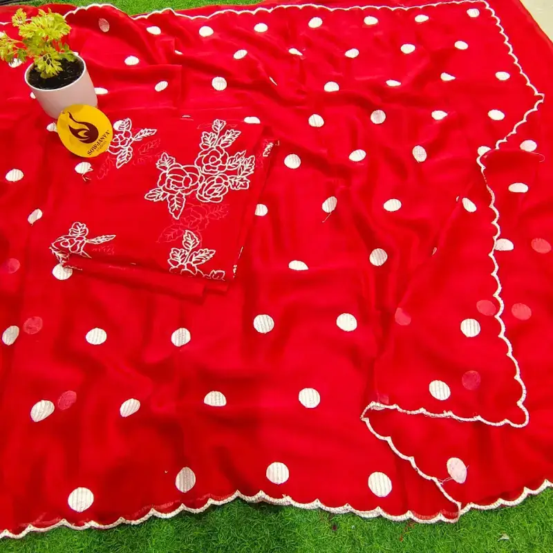 Designer Embroidery work Sarees -SSBELL3