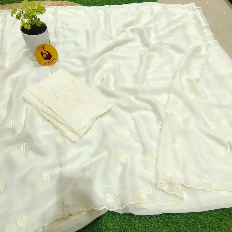 Designer Embroidery work Sarees -SSBELL4