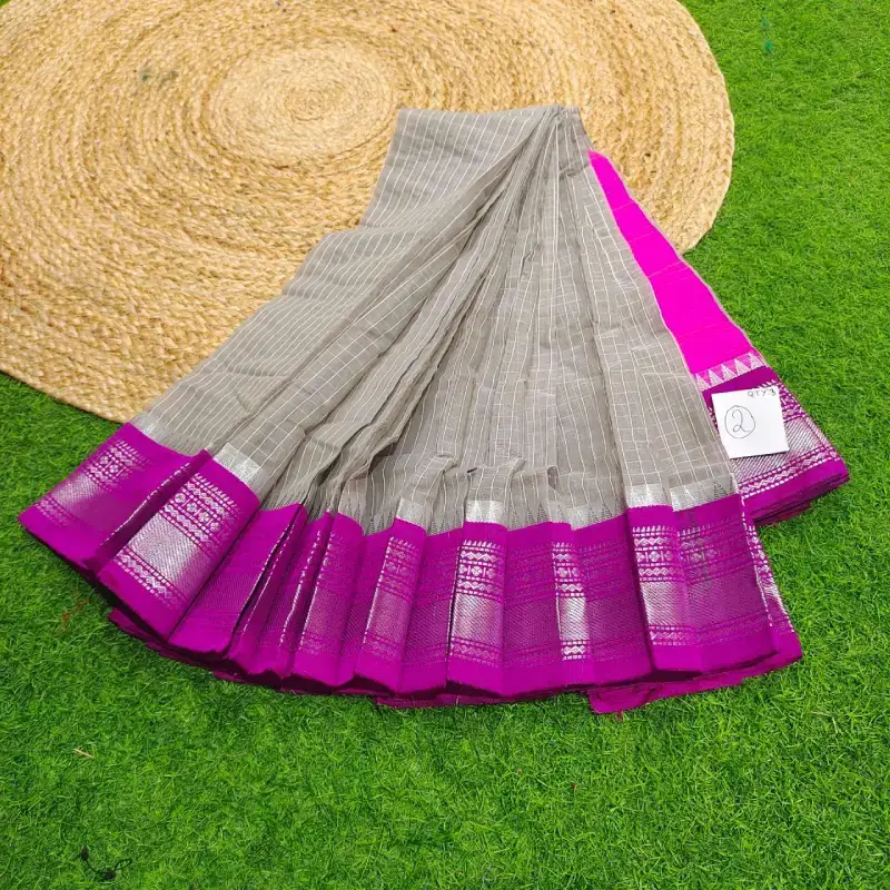 Premium Seiko Gadwal Cotton Sarees - ROYAL2
