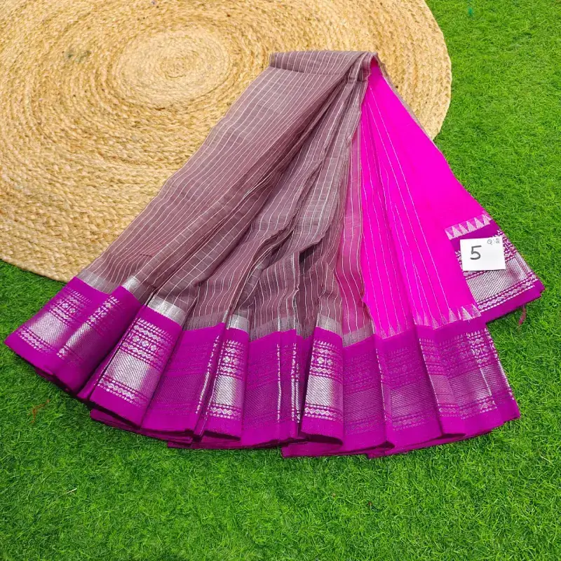 Premium Seiko Gadwal Cotton Sarees - ROYAL5