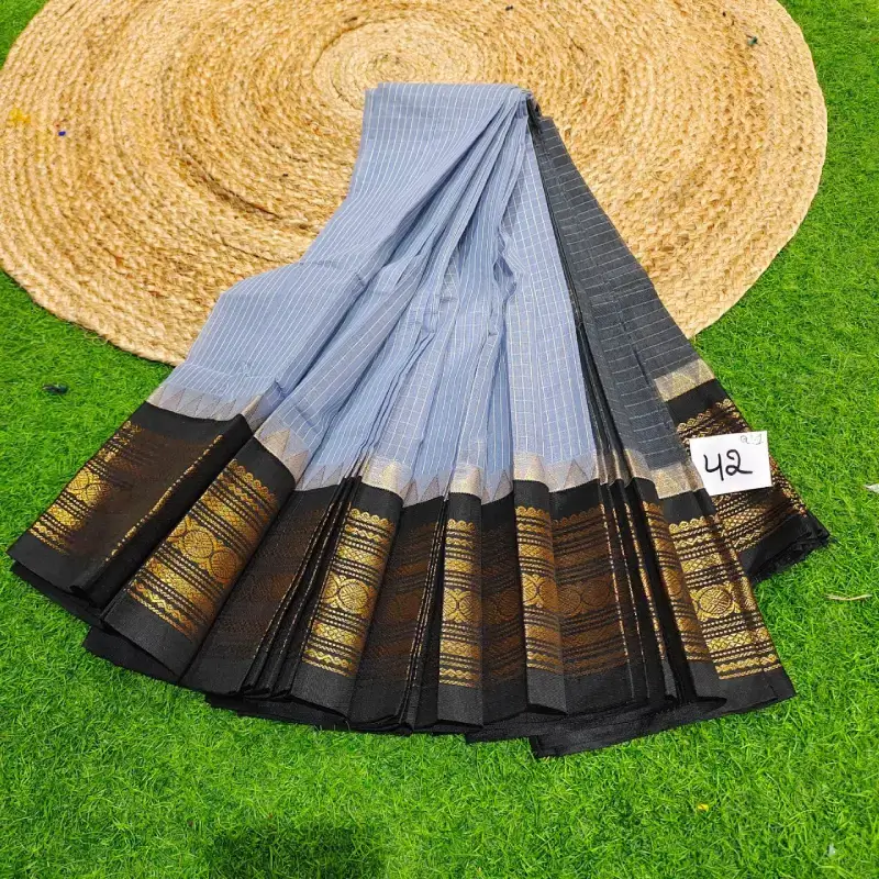 Premium Seiko Gadwal Cotton Sarees -ROYAL42