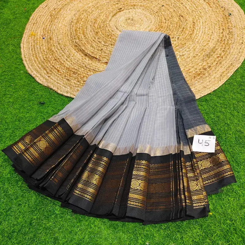 Premium Seiko Gadwal Cotton Sarees -ROYAL45