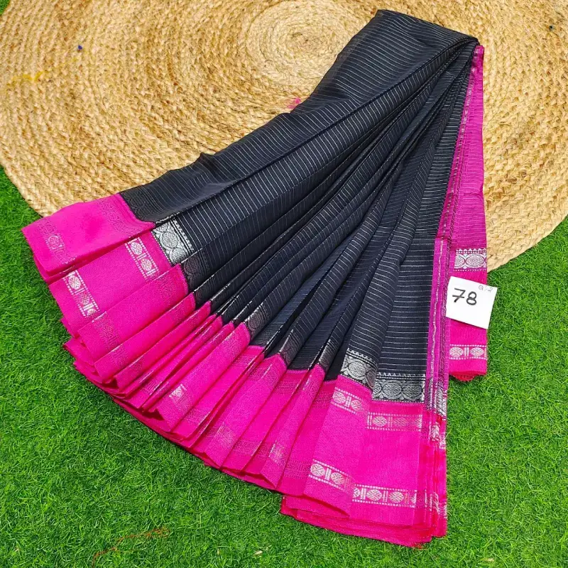 Premium Seiko Gadwal Cotton Sarees -ROYAL78