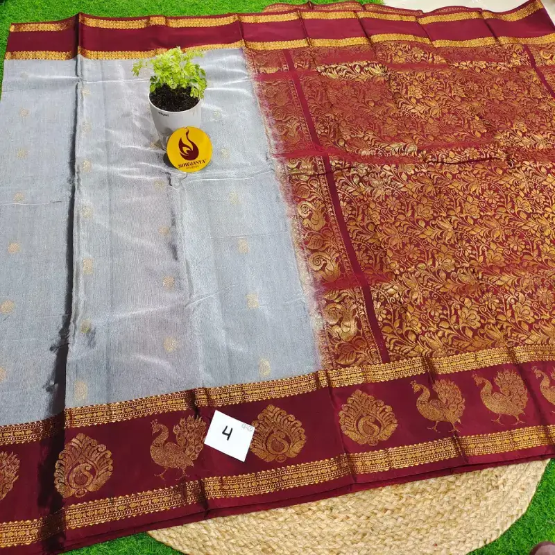 VINTAGE Seiko Gadwal Sarees - WAVE4