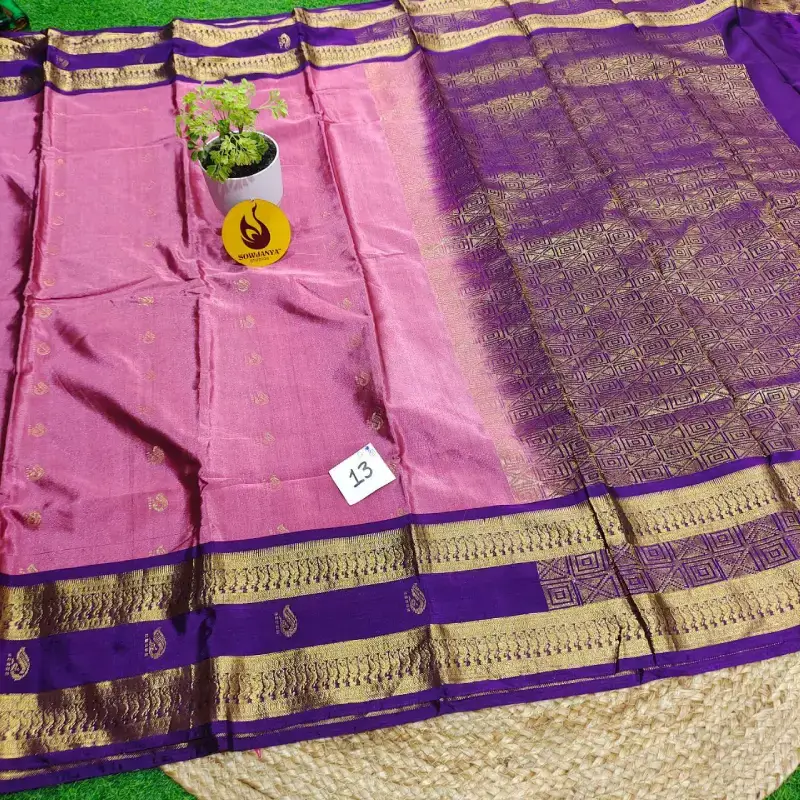 VINTAGE Seiko Gadwal Sarees - WAVE13