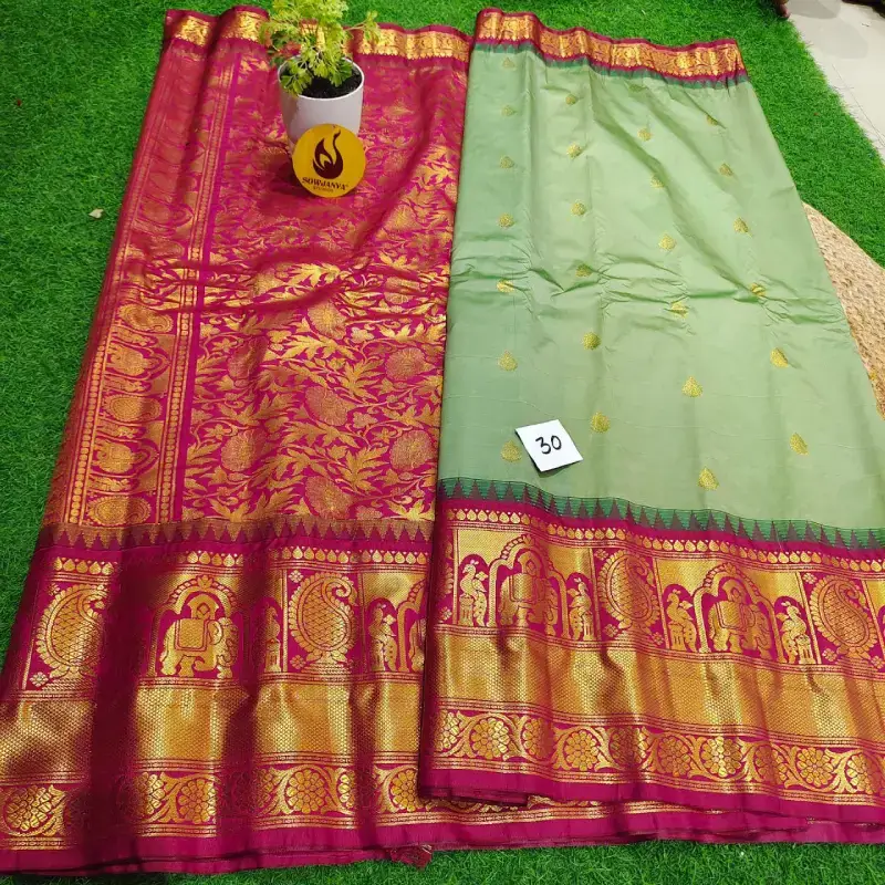 PREMIUM Gadwal Sarees Semi- VIBE30