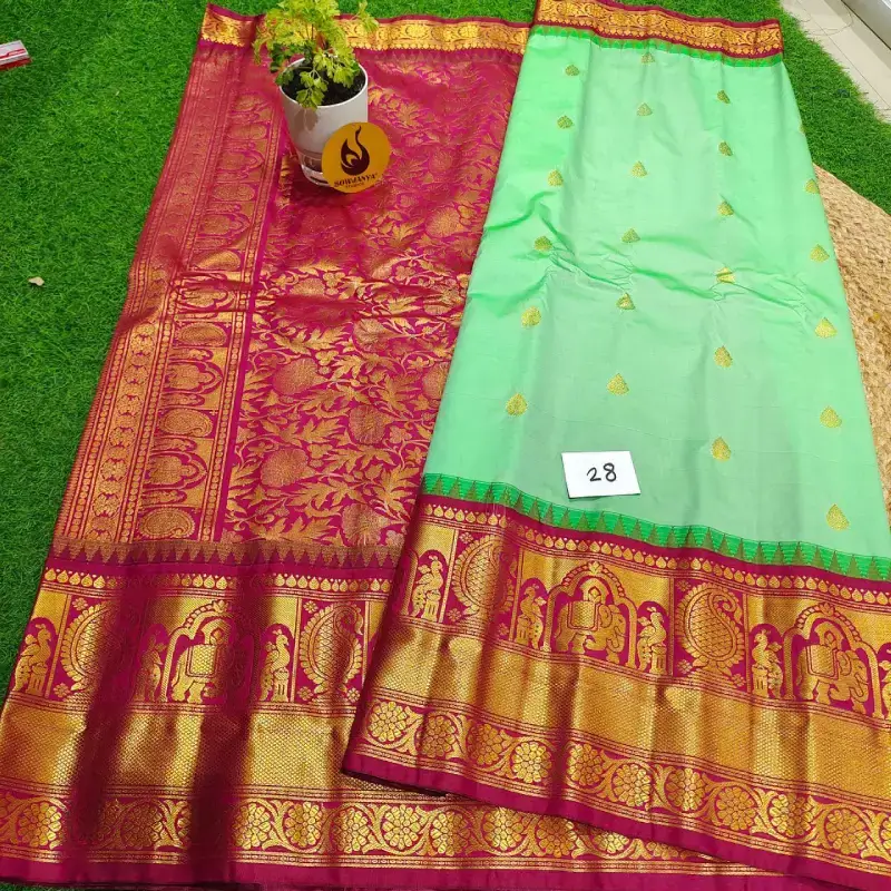 PREMIUM Gadwal Sarees Semi- VIBE28