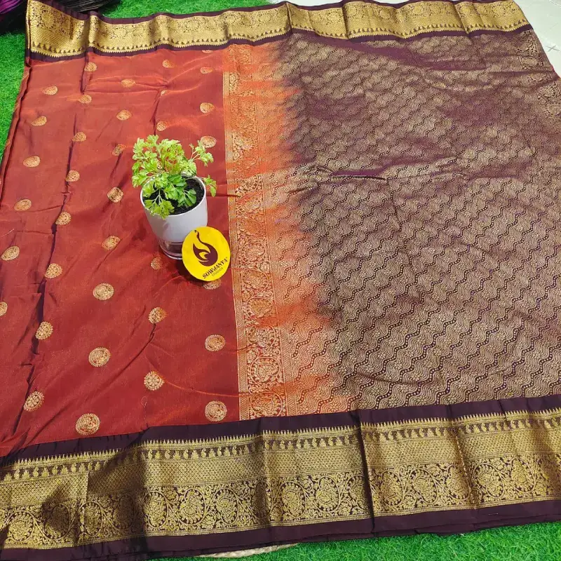 VINTAGE Seiko Gadwal Sarees - FIRE16
