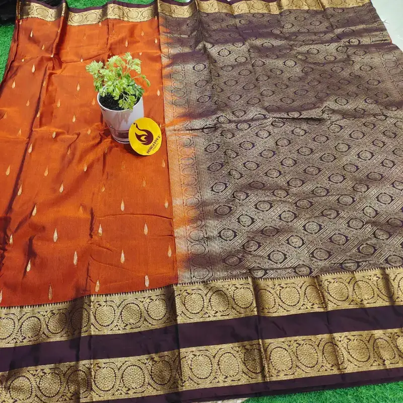 VINTAGE Seiko Gadwal Sarees - FIRE18