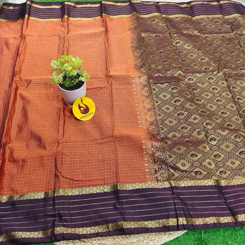 VINTAGE Seiko Gadwal Sarees - FIRE17