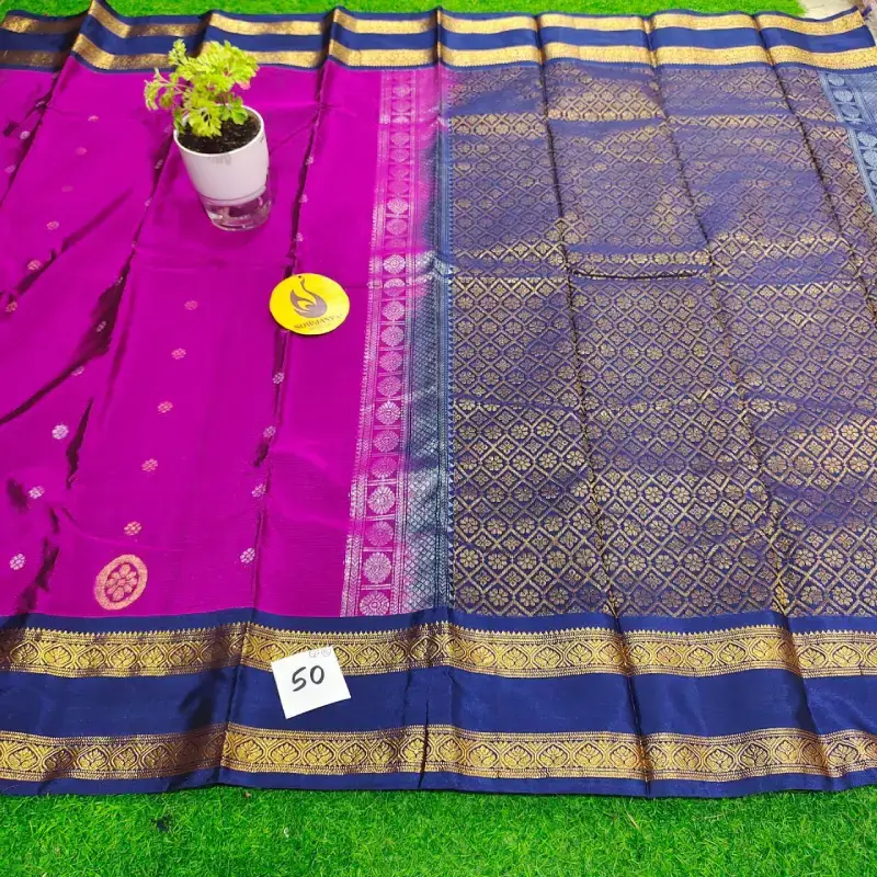 VINTAGE Seiko Gadwal Sarees - WAVE50