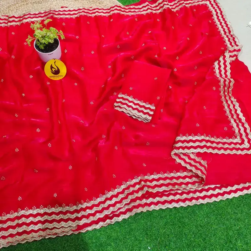 Premium Designer Work Sarees - SSNCS6(RED)