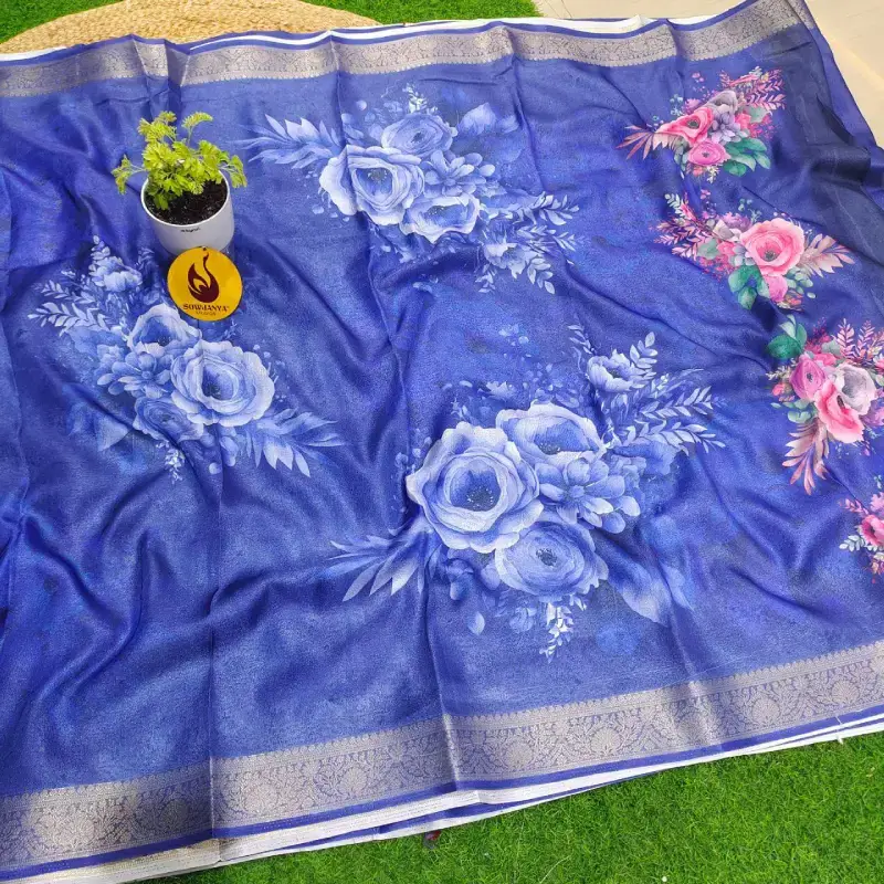 Premium Designer Zari Border Sarees - SSSKY1