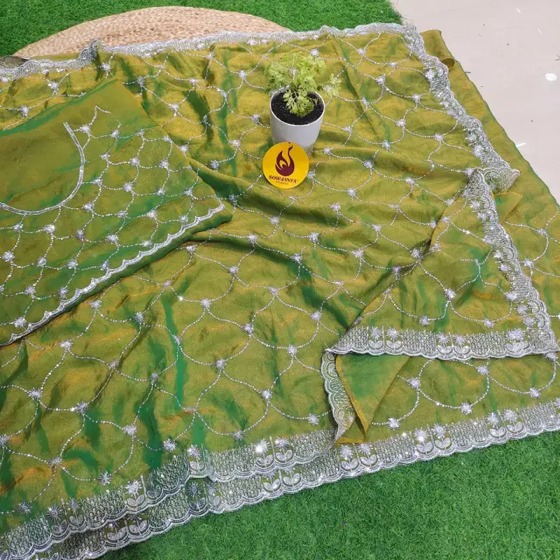 Premium Designer Work Sarees - DISCO1