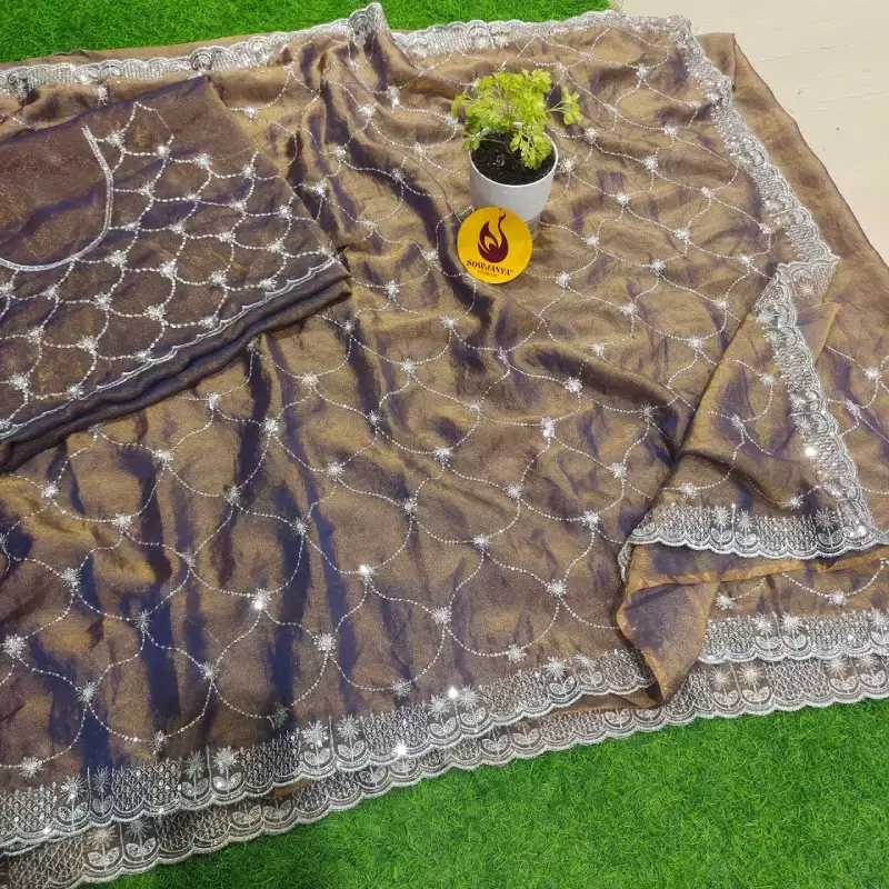 Premium Designer Work Sarees - DISCO3