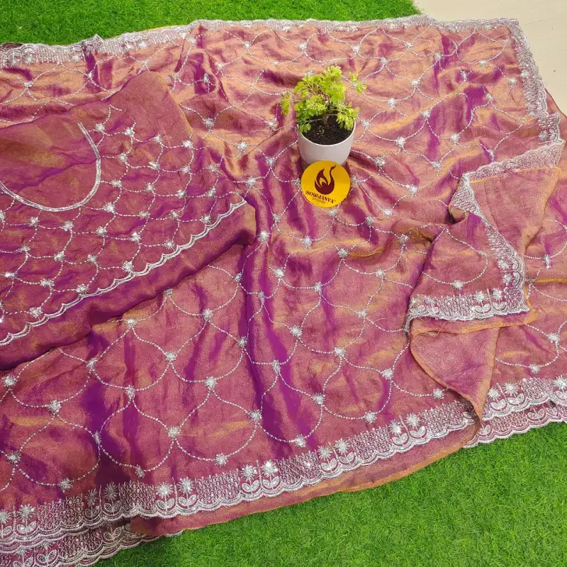 Premium Designer Work Sarees - DISCO6