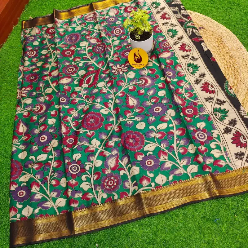 Pedana Kalamkari Chennur Silk Sarees -SSKLM16