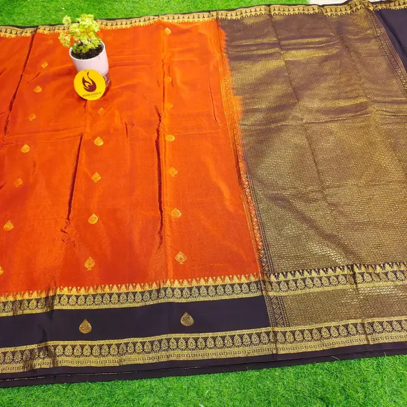 VINTAGE Seiko Gadwal Sarees - FIRE20