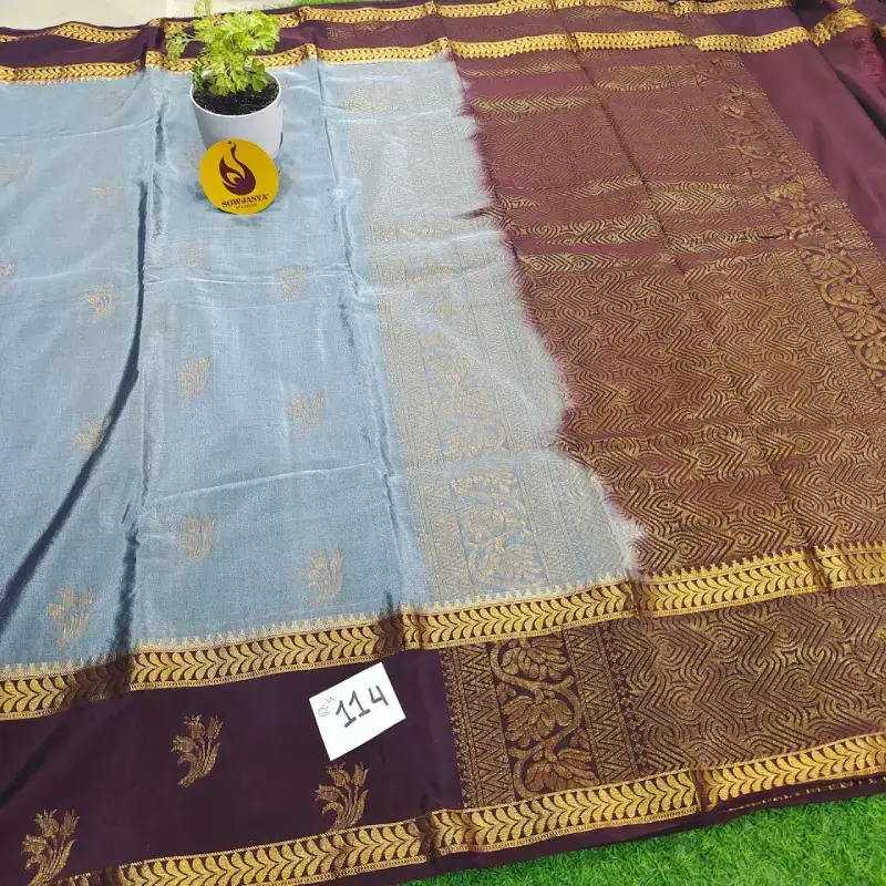 VINTAGE Seiko Gadwal Sarees - WAVE114