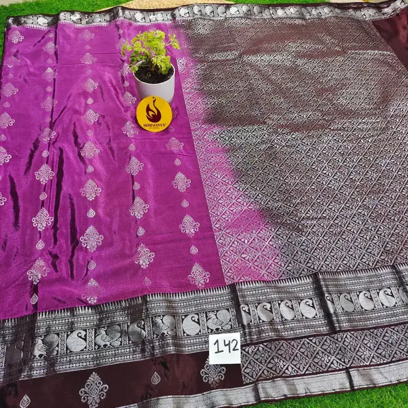 VINTAGE Seiko Gadwal Sarees - WAVE142
