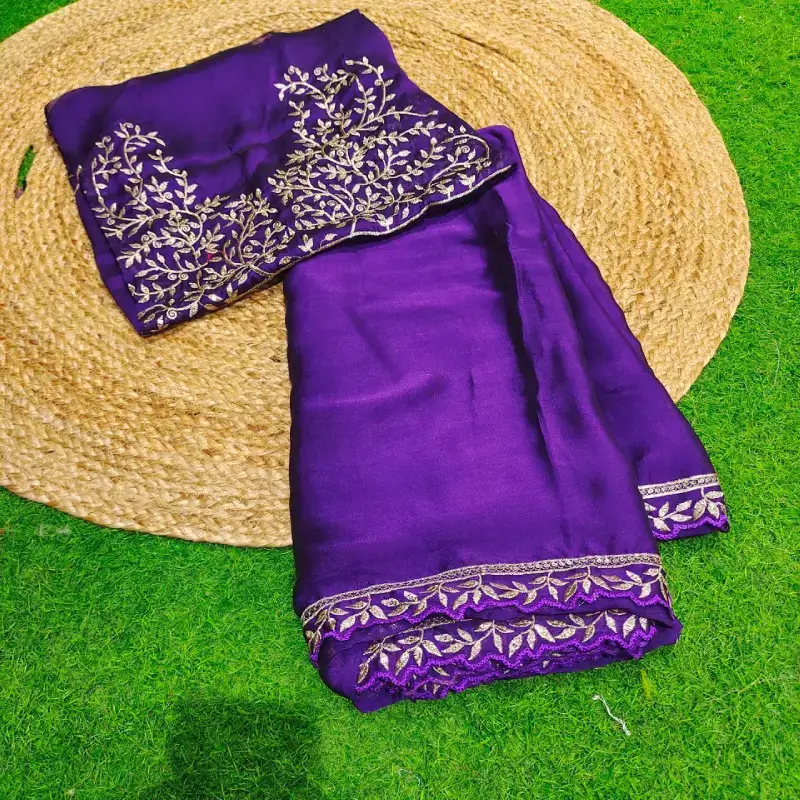 Premium Rangoli Silk  With Work Blouse Sarees - SSRNG2