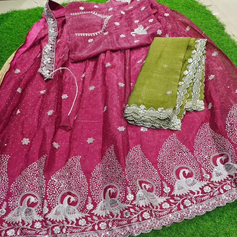 Designer Embroidery Lehanga  Sets - SSLHG4