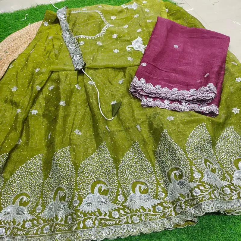 Designer Embroidery Lehanga  Sets - SSLHG5