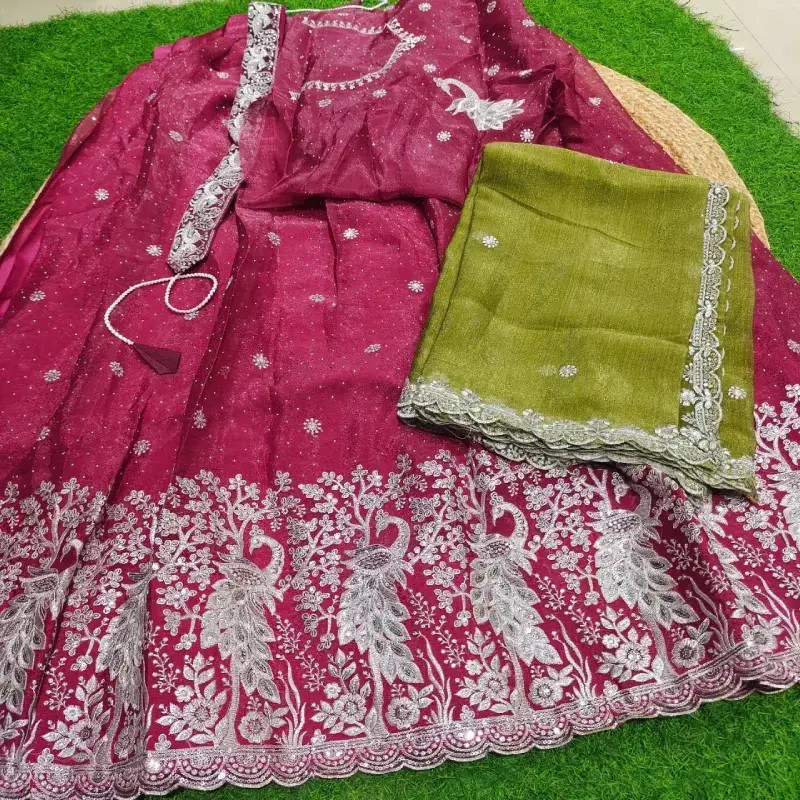 Designer Embroidery Lehanga  Sets - SSLHG6