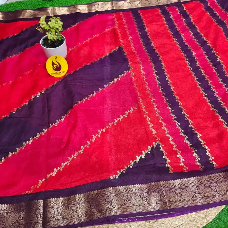 Mashru Silk Designer Sarees-SSLHF1