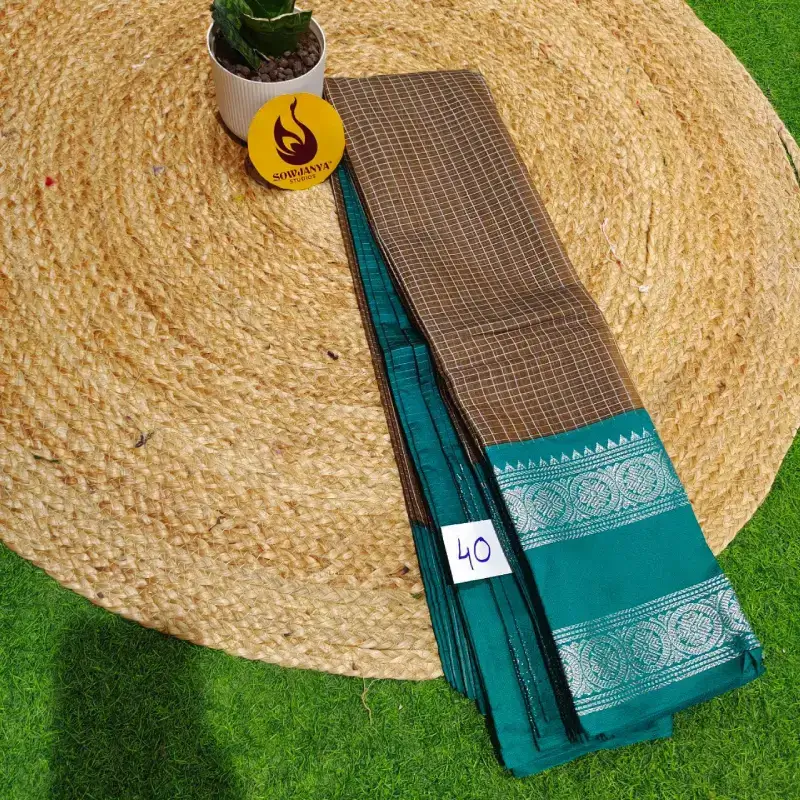 Premium Seiko Gadwal Cotton Sarees - ROYAL040