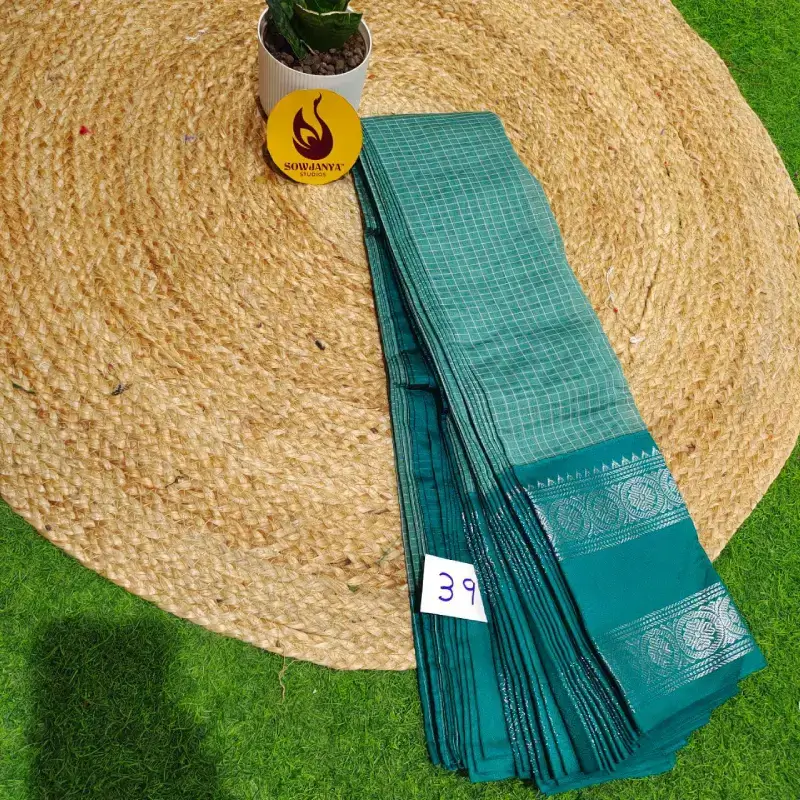 Premium Seiko Gadwal Cotton Sarees - ROYAL039