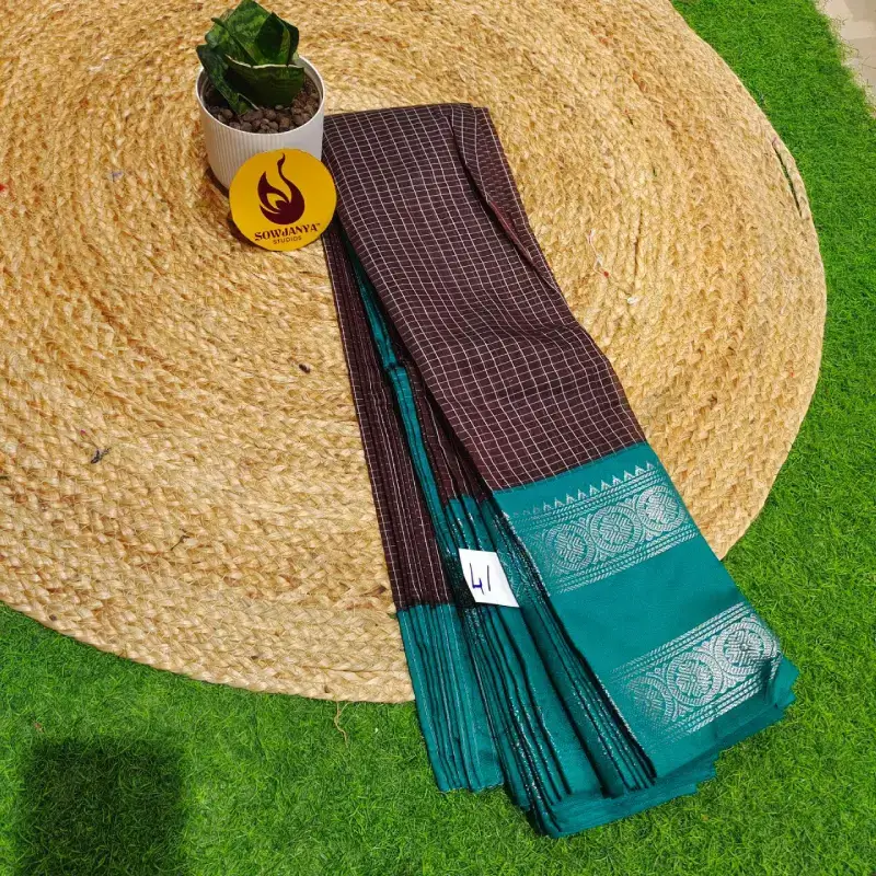Premium Seiko Gadwal Cotton Sarees - ROYAL041