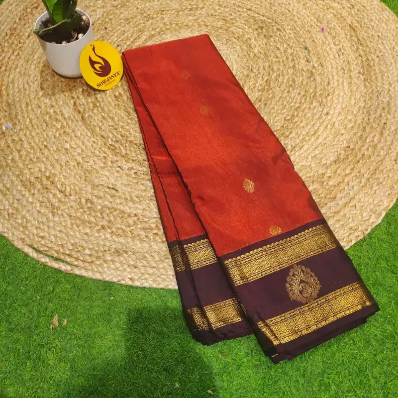 VINTAGE Seiko Gadwal Sarees - FIRE39