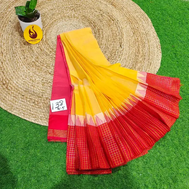 Premium Seiko Gadwal Cotton Sarees - ROYAL138