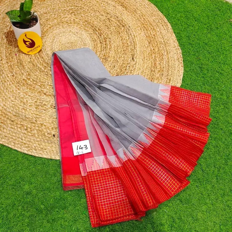 Premium Seiko Gadwal Cotton Sarees - ROYAL143