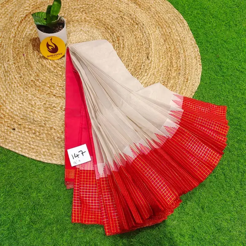 Premium Seiko Gadwal Cotton Sarees - ROYAL147