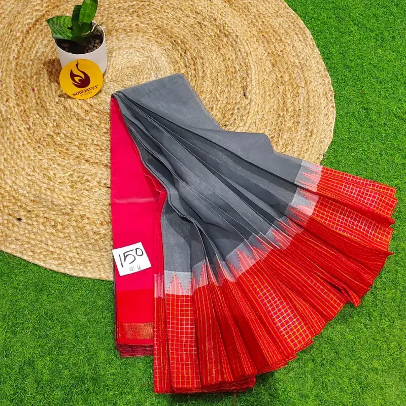 Premium Seiko Gadwal Cotton Sarees - ROYAL150